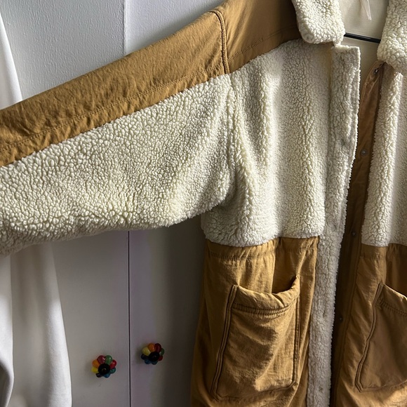 Anthropologie two toned, toned coat fresh from the dry cleaners. - Picture 2 of 4